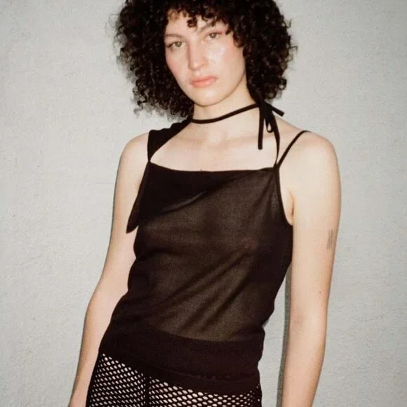 Maryam Nassir Zadeh Ivo top in black - Picture 5 of 5